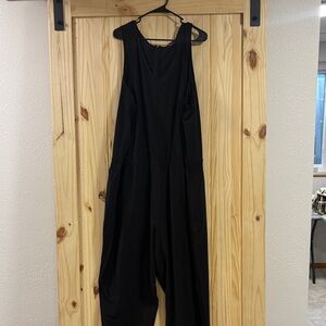 Athleta Elegant Black Sleeveless Jumpsuit